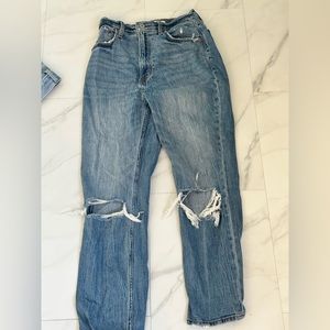 Abercrombie ankle straight jeans in curve love